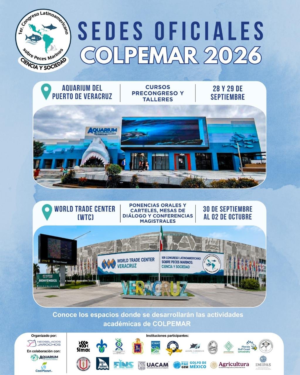 Flyer sedes oficiales - COLPEMAR 2026